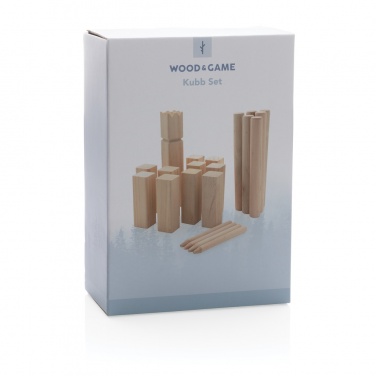 Logo trade promotional item photo of: Wooden kubb set