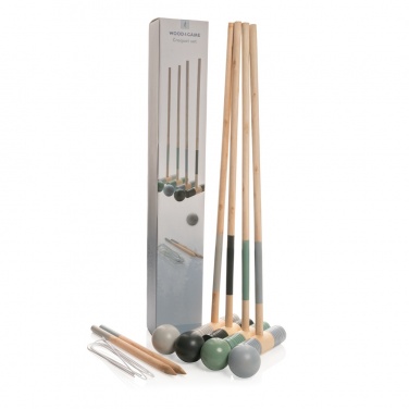 Logo trade corporate gifts picture of: Wooden croquet set