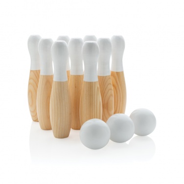 Logotrade promotional item image of: Wooden skittles set