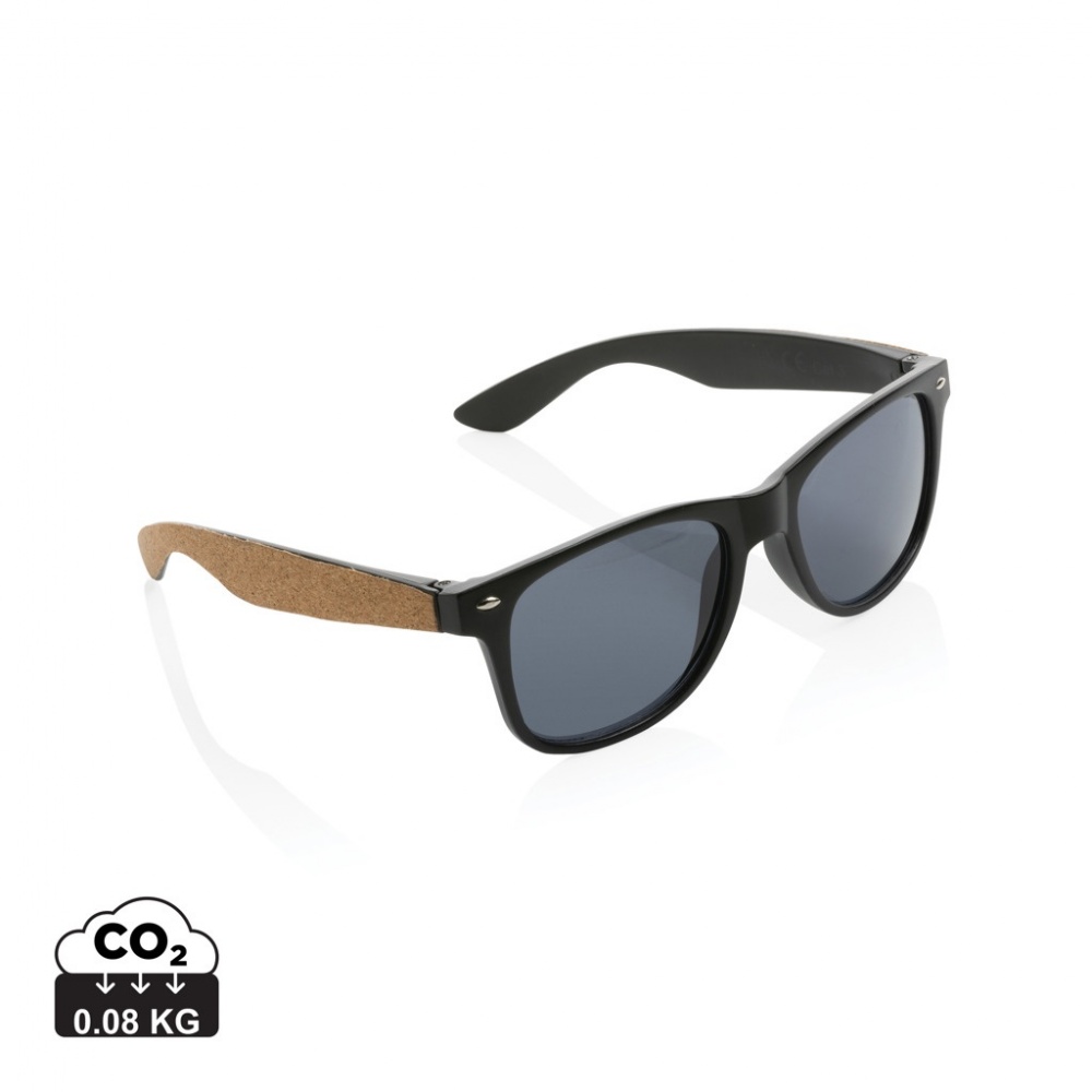 Logotrade promotional giveaways photo of: GRS recycled PC plastic sunglasses with cork