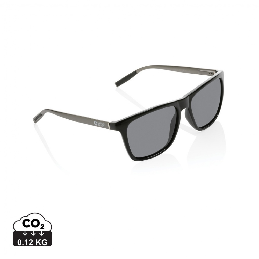 Logotrade business gift image of: Swiss Peak RCS rplastic polarised sunglasses