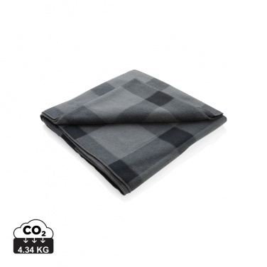 Logo trade business gifts image of: Soft plaid fleece blanket