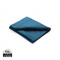 Fleece blanket in pouch, navy