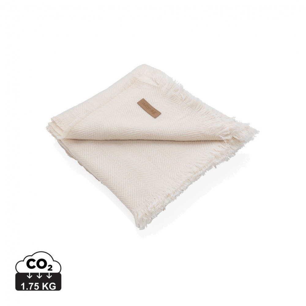 Logotrade advertising products photo of: Ukiyo Aware™ Polylana® woven blanket 130x150cm