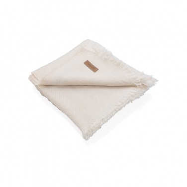 Logo trade business gift photo of: Ukiyo Aware™ Polylana® woven blanket 130x150cm