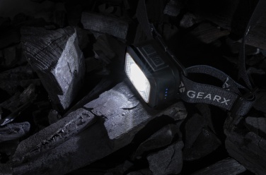 Logo trade advertising product photo of: Gear X RCS rPlastic heavy duty head torch