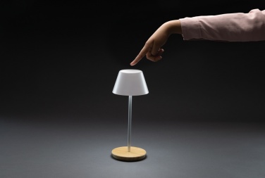 Logo trade promotional giveaways image of: Pure Glow RCS usb-rechargeable recycled plastic table lamp