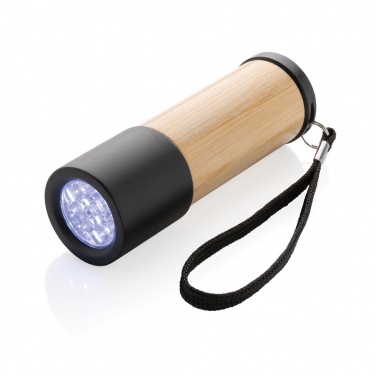 Logo trade corporate gift photo of: Bamboo and RCS certfied recycled plastic torch