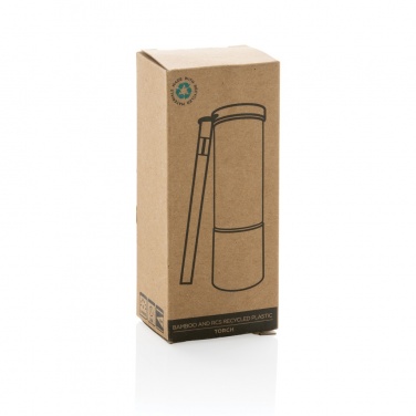 Logotrade promotional product image of: Bamboo and RCS certfied recycled plastic torch