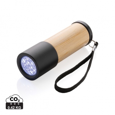 Logo trade advertising product photo of: Bamboo and RCS certfied recycled plastic torch