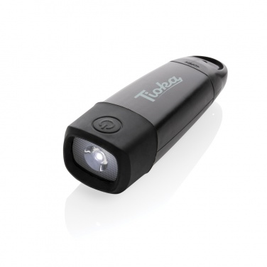 Logo trade promotional items picture of: Lightwave RCS rplastic USB-rechargeable torch with crank