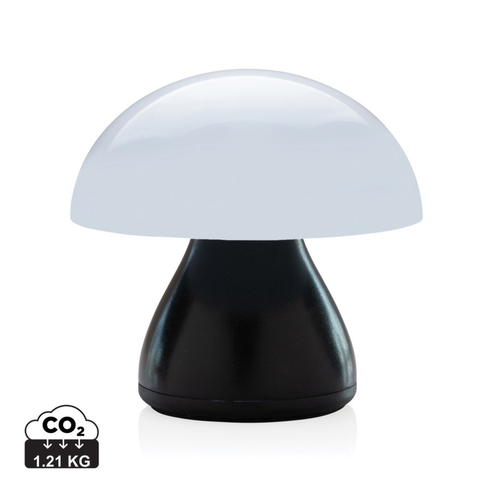 Logo trade corporate gift photo of: Luming RCS recycled plastic USB re-chargeable table lamp