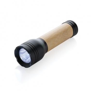 Logo trade promotional items picture of: Lucid 1W RCS certified recycled plastic & bamboo torch