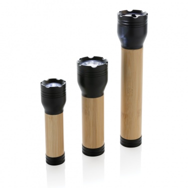 Logotrade promotional merchandise picture of: Lucid 3W RCS certified recycled plastic & bamboo torch