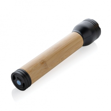 Logo trade promotional gifts picture of: Lucid 5W RCS certified recycled plastic & bamboo torch