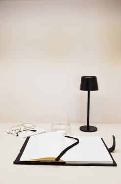 Logo trade advertising products picture of: Zenic RCS recycled plastic USB re-chargable table lamp