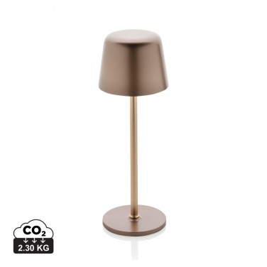 Logo trade corporate gift photo of: Zenic RCS recycled plastic USB re-chargable table lamp