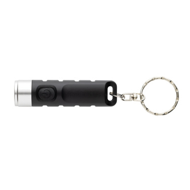 Logotrade promotional giveaways photo of: Globix RCS recycled plastic USB re-chargeable keychain torch