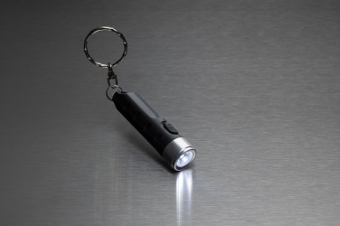 Logo trade promotional products picture of: Globix RCS recycled plastic USB re-chargeable keychain torch