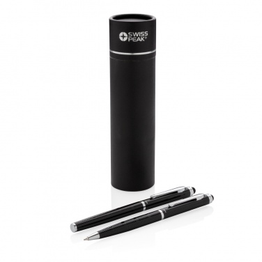 Logo trade promotional products image of: Swiss Peak deluxe pen set