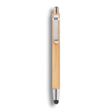 Logo trade promotional giveaway photo of: Bamboo stylus pen