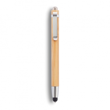 Logo trade promotional items image of: Bamboo stylus pen