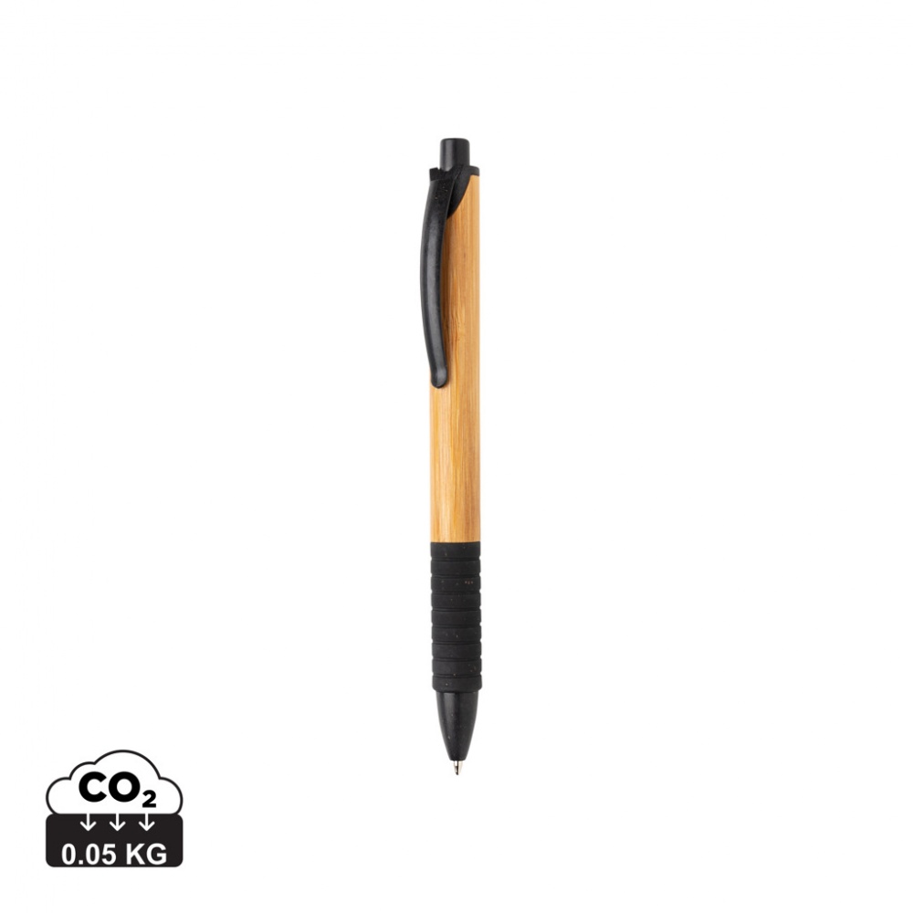 Logo trade promotional gifts image of: Bamboo & wheat straw pen