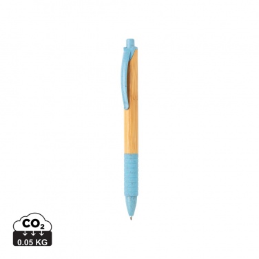 Logo trade promotional items image of: Bamboo & wheat straw pen