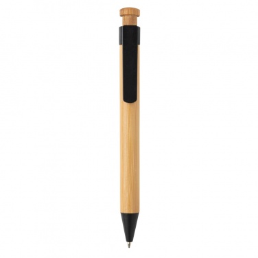 Logotrade corporate gift image of: Bamboo pen with wheatstraw clip