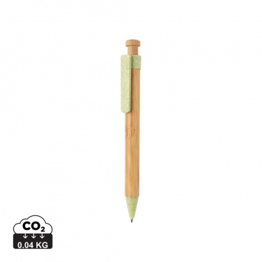 Logotrade advertising product picture of: Bamboo pen with wheatstraw clip