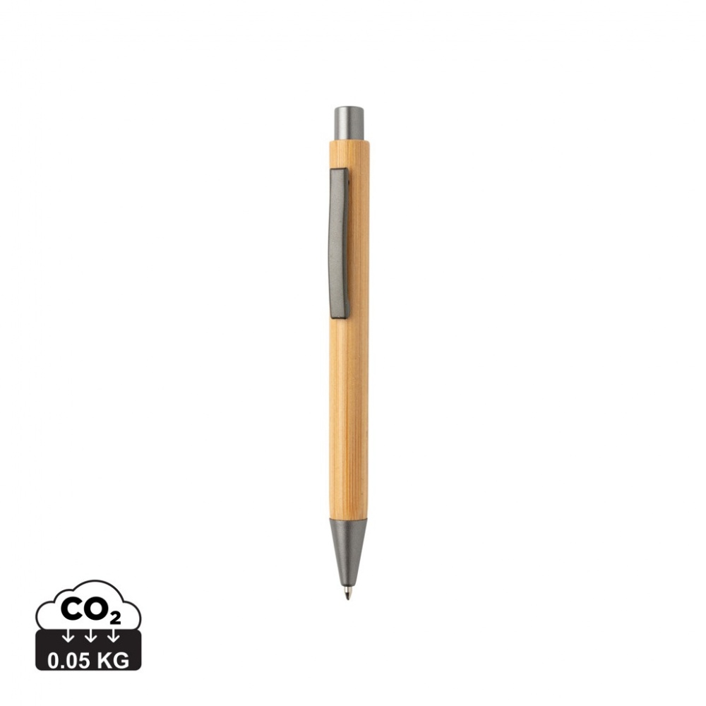 Logo trade promotional gift photo of: Slim design bamboo pen