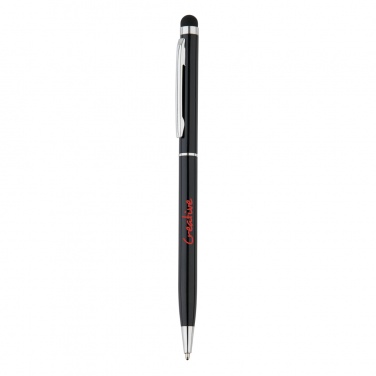 Logo trade promotional items picture of: Thin metal stylus pen