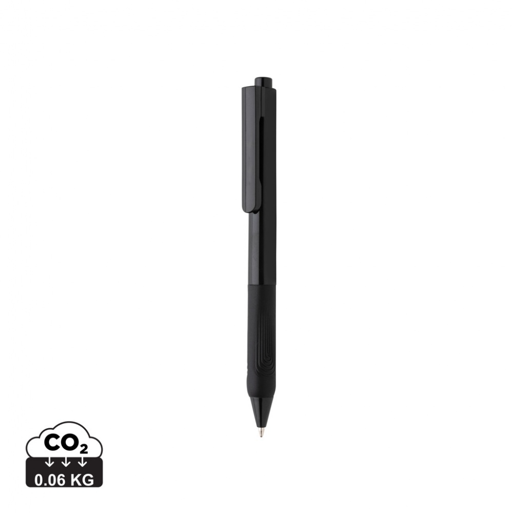 Logo trade promotional giveaways picture of: X9 solid pen with silicone grip