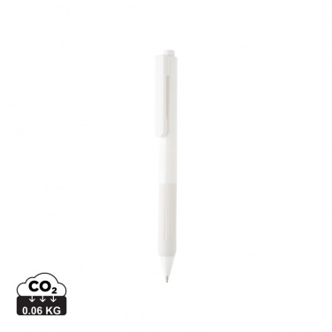 Logo trade corporate gifts image of: X9 solid pen with silicone grip