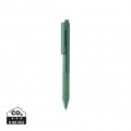 X9 solid pen with silicone grip, green