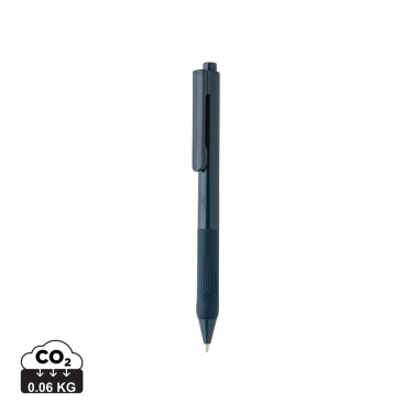 Logo trade promotional item photo of: X9 solid pen with silicone grip