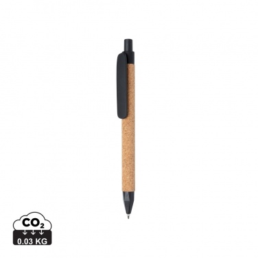 Logotrade promotional gift image of: Write wheatstraw and cork pen