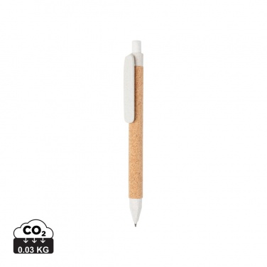 Logotrade promotional item image of: Write wheatstraw and cork pen