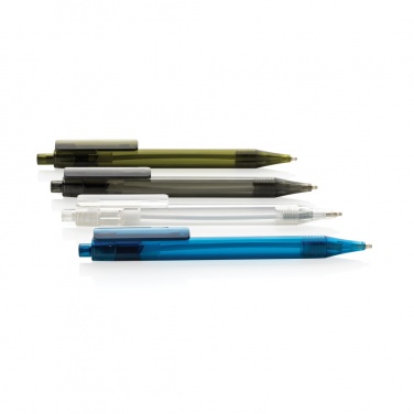 Logo trade corporate gifts image of: GRS RPET X8 transparent pen