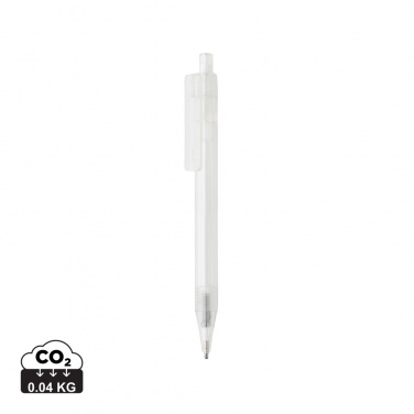 Logo trade promotional merchandise picture of: GRS RPET X8 transparent pen