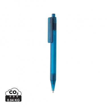 Logotrade promotional giveaway image of: GRS RPET X8 transparent pen