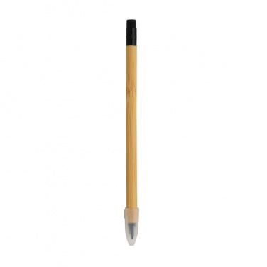 Logo trade promotional merchandise image of: Bamboo infinity pencil with eraser