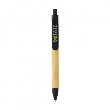 Logo trade advertising products image of: Write responsible recycled paper barrel pen