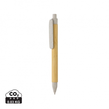 Logo trade promotional item photo of: Write responsible recycled paper barrel pen