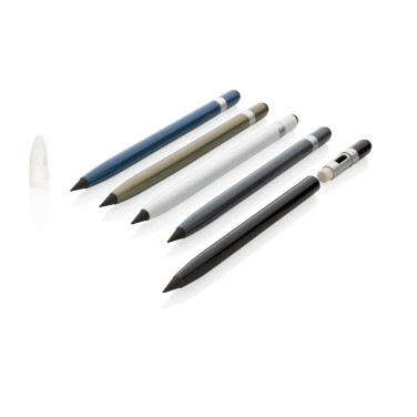 Logo trade promotional items picture of: Aluminum inkless pen with eraser