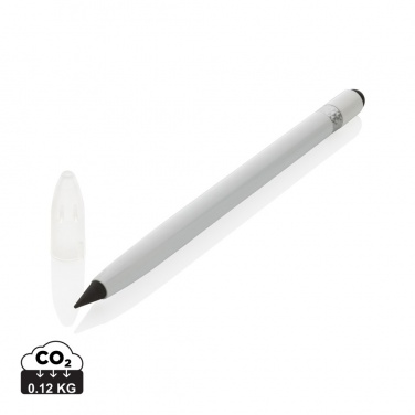 Logo trade promotional products image of: Aluminum inkless pen with eraser