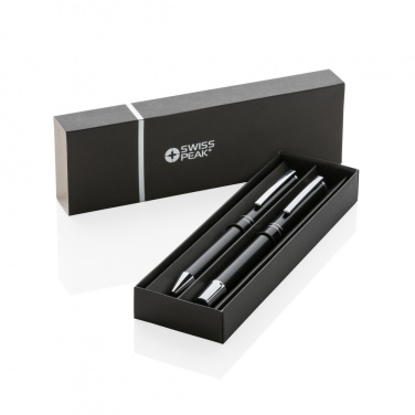 Logotrade corporate gift image of: Swiss Peak Cedar RCS certified recycled aluminum pen set