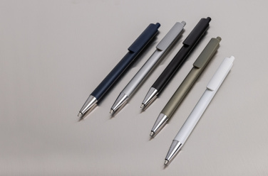 Logo trade promotional giveaways picture of: Amisk RCS certified recycled aluminum pen