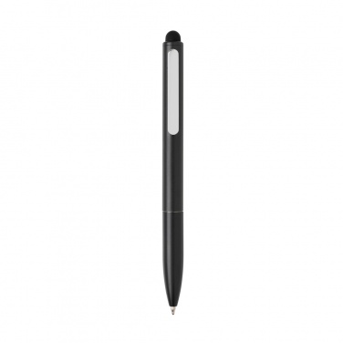 Logotrade promotional product picture of: Kymi RCS certified recycled aluminium pen with stylus