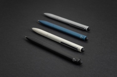 Logo trade advertising product photo of: Kymi RCS certified recycled aluminium pen with stylus